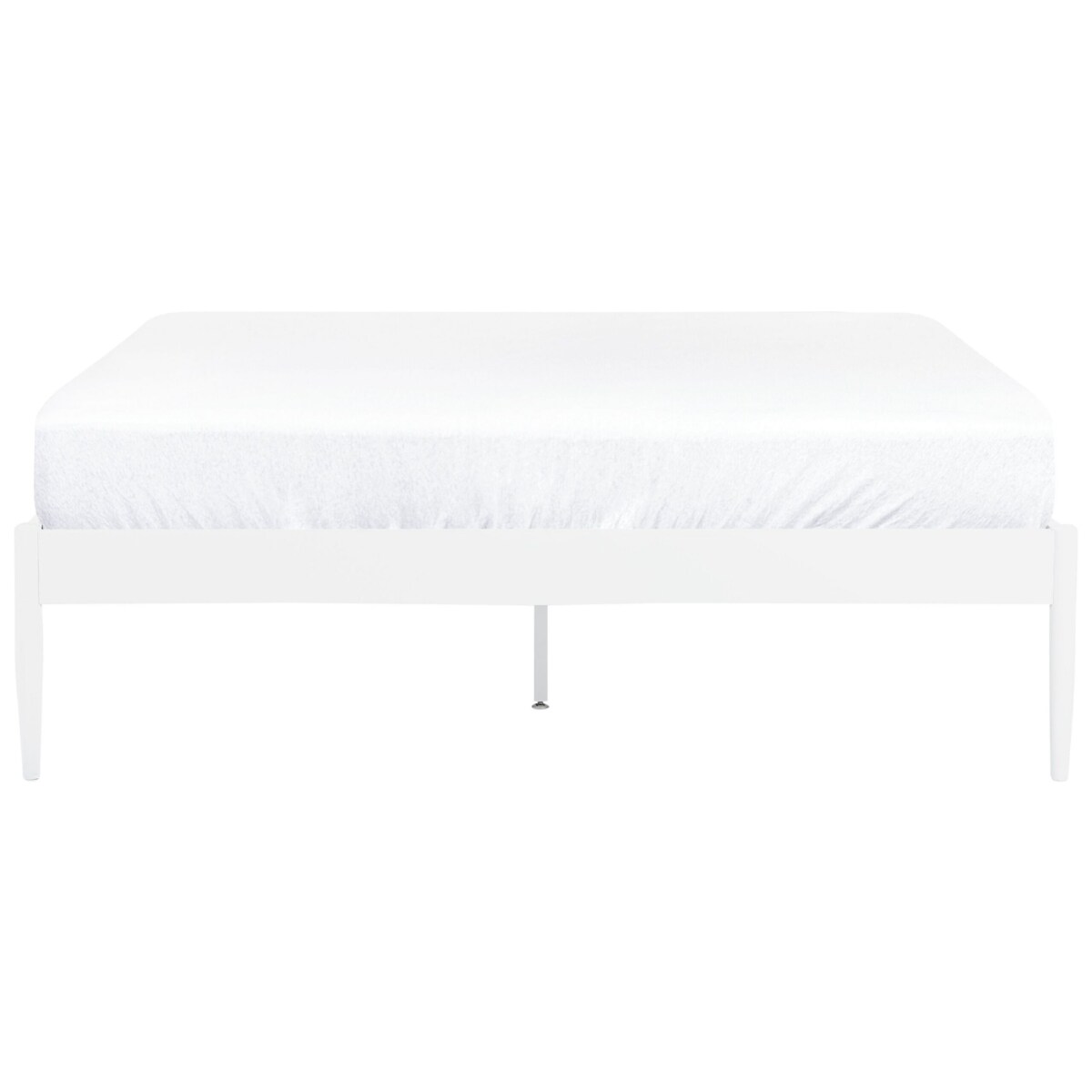 Łóżko metalowe 160 x 200 cm białe VAURS