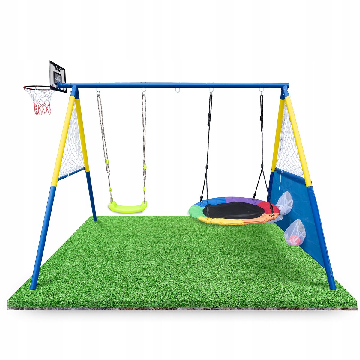 4 w 1 Huśtawka ogrodowa JUMI podwójna dla dzieci bujana