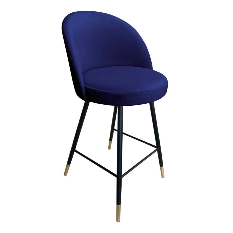 Hoker niski TANEW VELVET GOLD granatowy