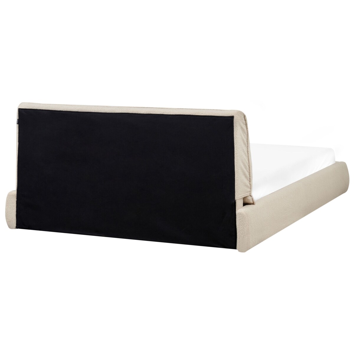 Łóżko Boucle VINAY 160 x 200 cm Jasnobeżowy