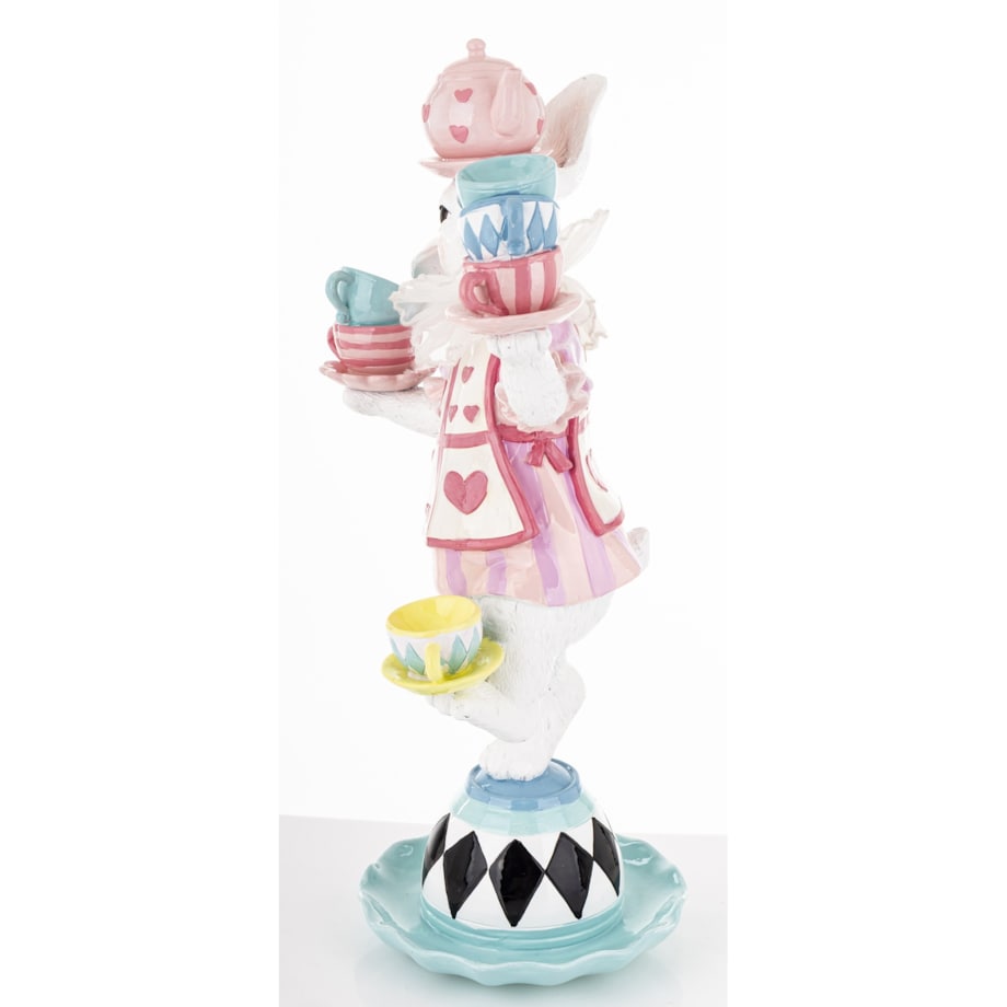 Dekoracja - królik na herbacianym czajniczku 41x22x15 cm CIRCUS-4