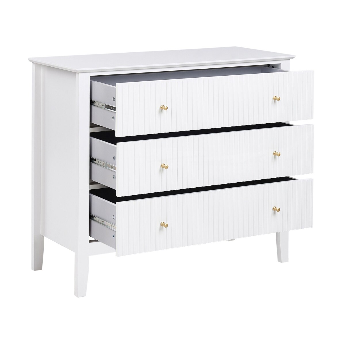 Komoda 3 szuflady ASSISI Biały