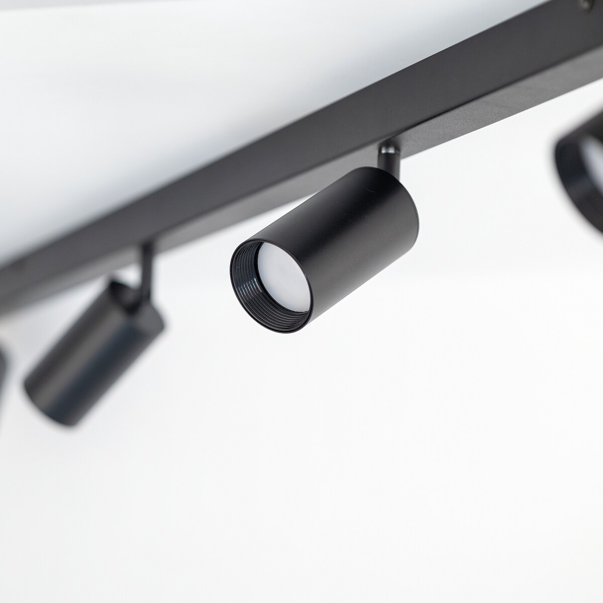 Lampa sufitowa spot TK Lighting AMIS BLACK 4 czarno-złota 4xGU10 127 cm