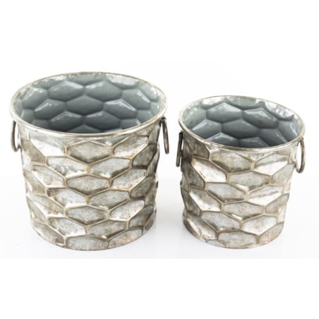 Osłonka 2 szt. 26x30 cm srebrna URREA III