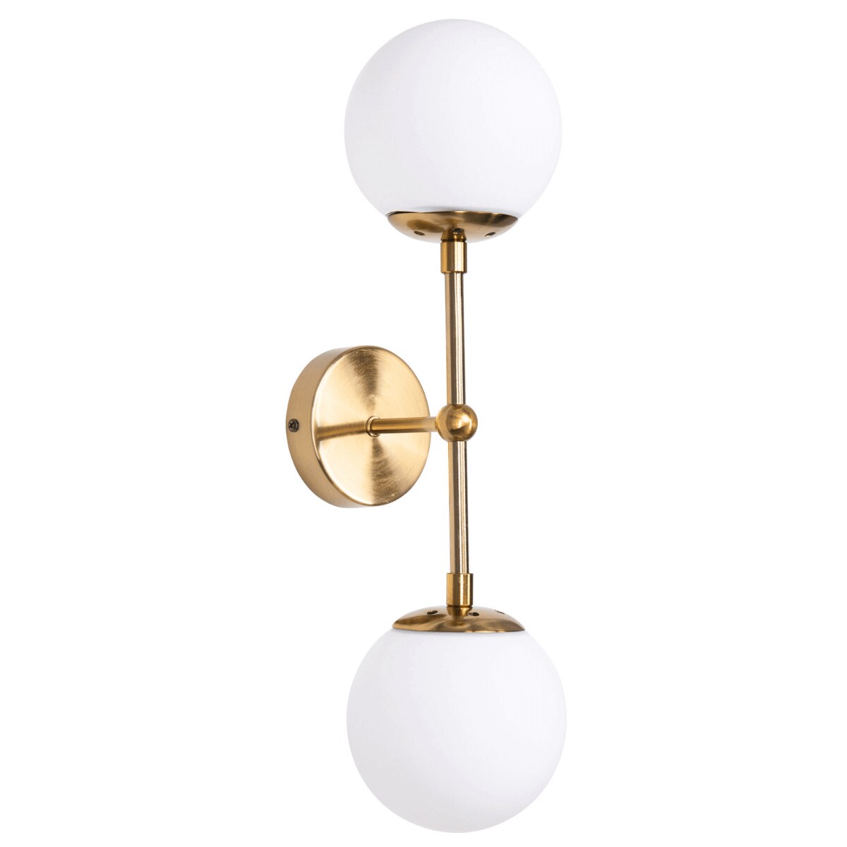 Salonowa lampa ścienna DORADO LP-002/2W L Light Prestige loftowa mleczna złota