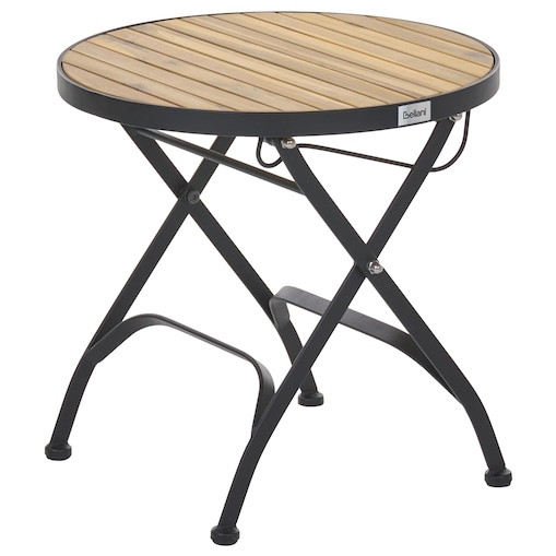 Stolik pomocniczy ogrodowy LASCARI 45 cm 45 cm Drewno akacjowe Jasnobrązowy