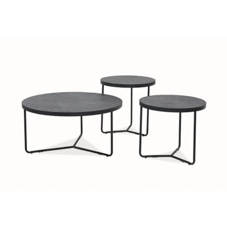 Ława DEMETER beton/czarna