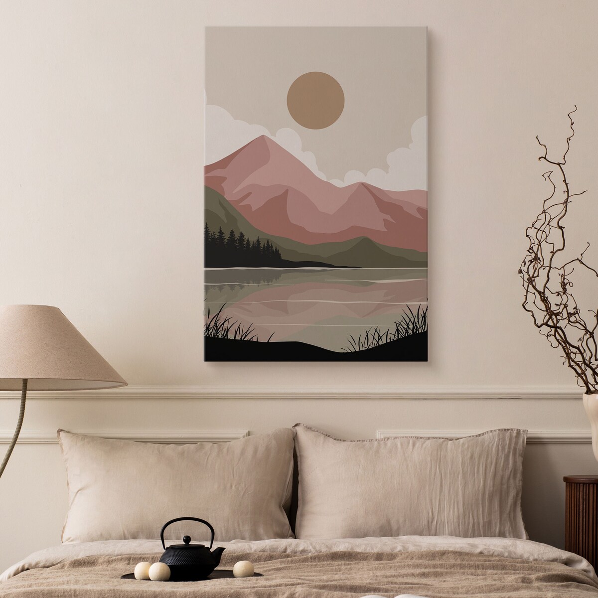 Obraz Górski Akwarelowy Krajobraz 30x40cm