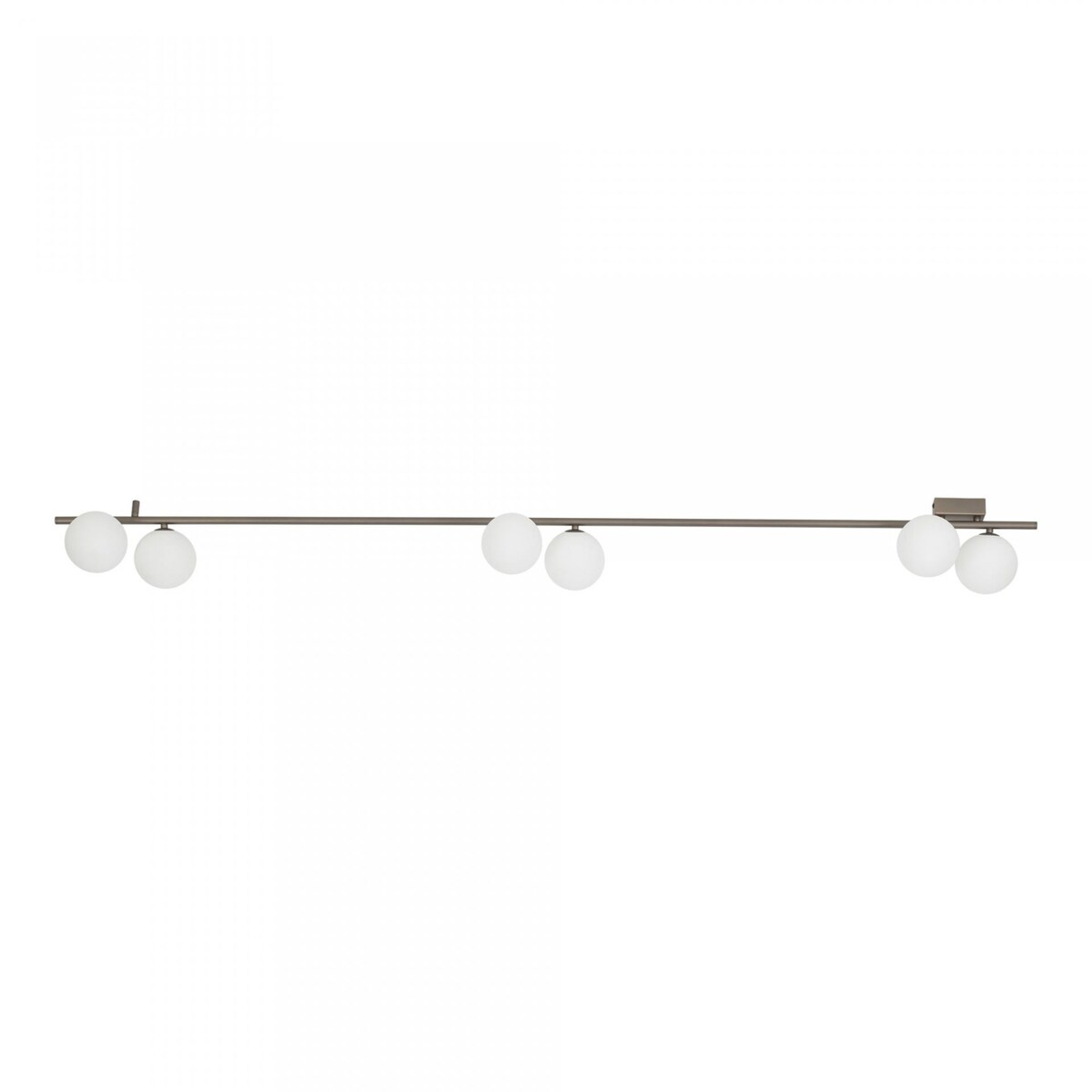 Lampa sufitowa TK Lighting IMELO New Brown 11332 6xG9 200 cm brązowa białe kule na listwie
