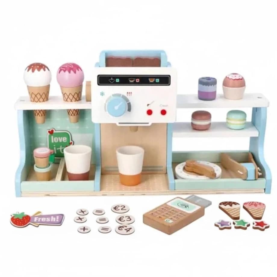 Drewniana lodziarnia dla dzieci ICEheaven - zabawkowy sklep z lodami Mibbi