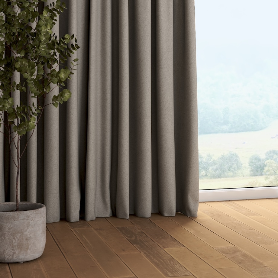 Zasłona na taśmie marszczącej 1 szt. 130x260 szary