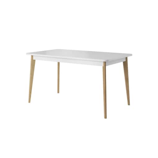 Stół rozkładany VIVIERA 140(180)x80 dąb/biały