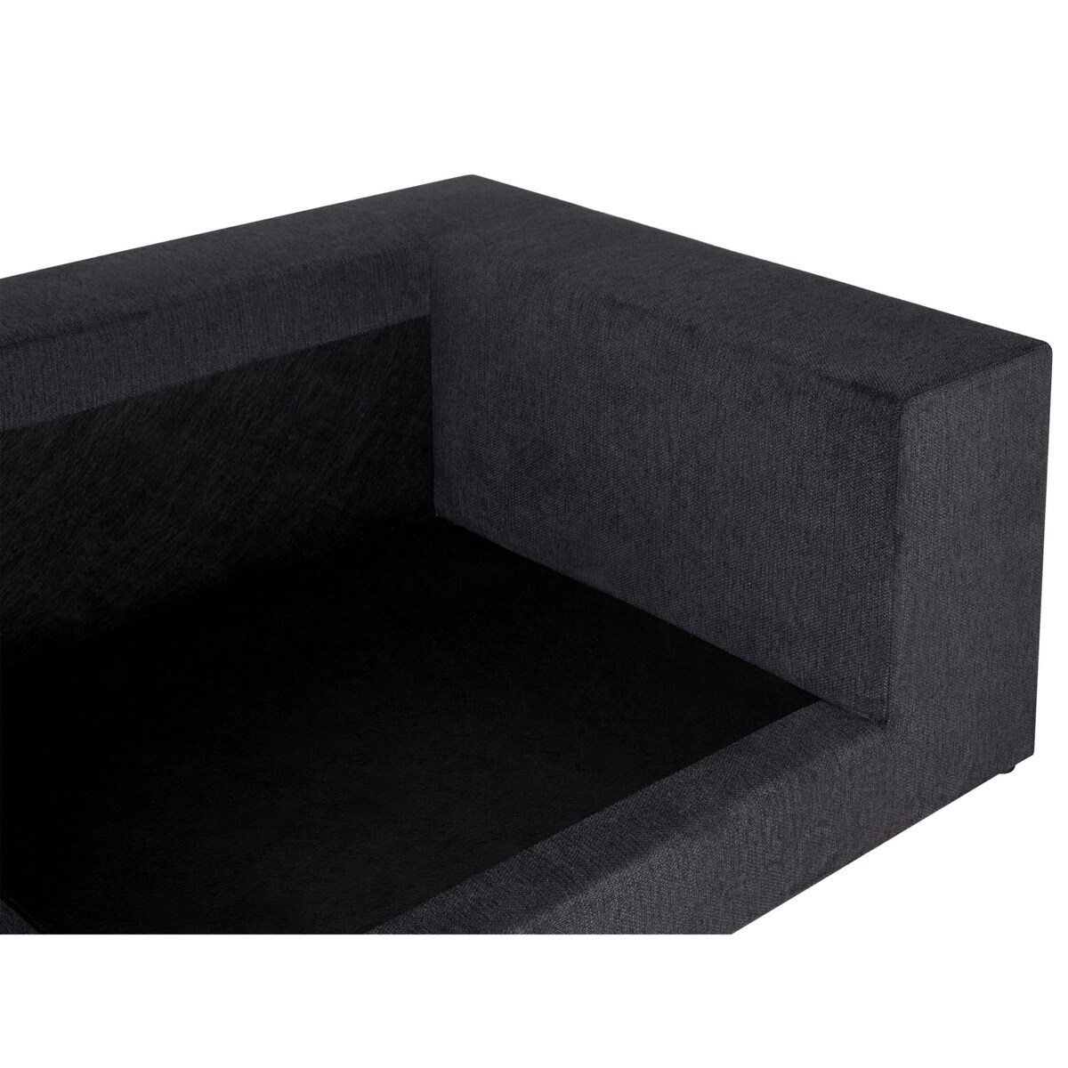 Sofa 3-osobowa czarna GLORVIKA