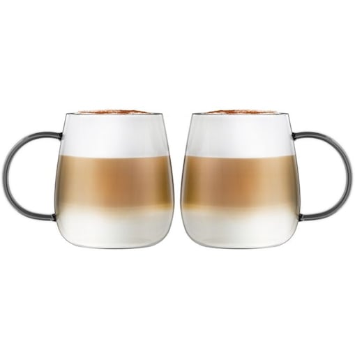 Komplet 2 szklanek z szarym uchem 400 ml Bolla 1159