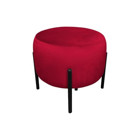 Pufa WILFRED MG VELVET bordowa