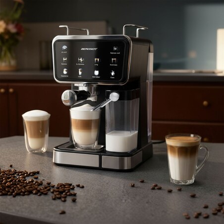 Ekspres do kawy ciśnieniowy kolbowy ze spieniaczem Berdsen BD-773 377300