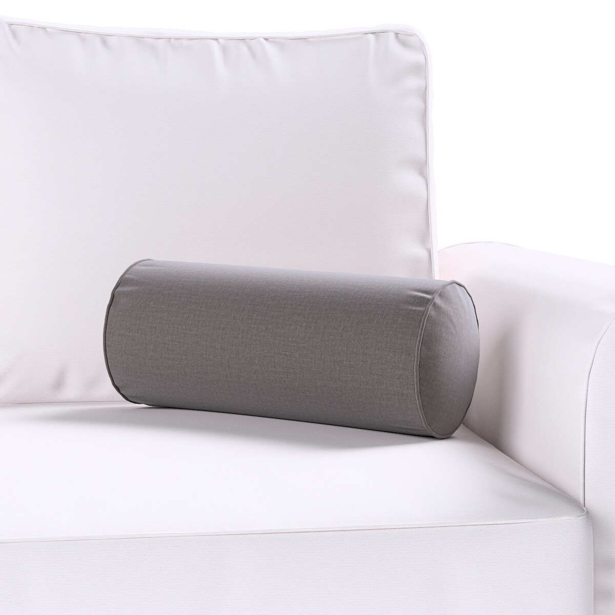 Poduszka wałek prosty, brązowy welwet, Ø16 x 40 cm, Ingrid