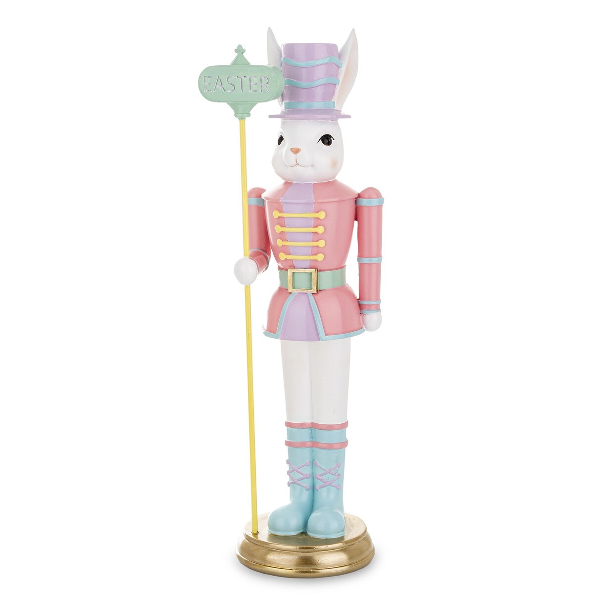 Figurka - Królik w różowym mundurze 45x12x12 cm EASTER