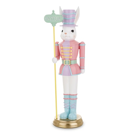 Figurka - Królik w różowym mundurze 45x12x12 cm EASTER