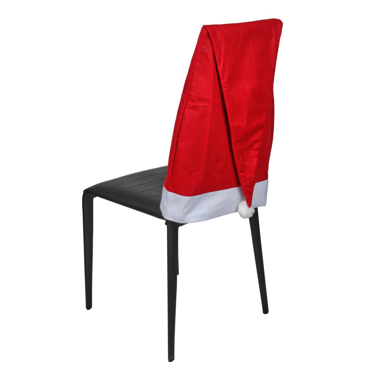 Świąteczny pokrowiec na krzesło, czapka Mikołaja, 50 x 120 cm