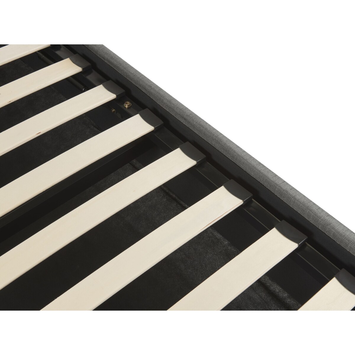 Łóżko z pojemnikiem DINAN 140 x 200 cm Ciemnoszary