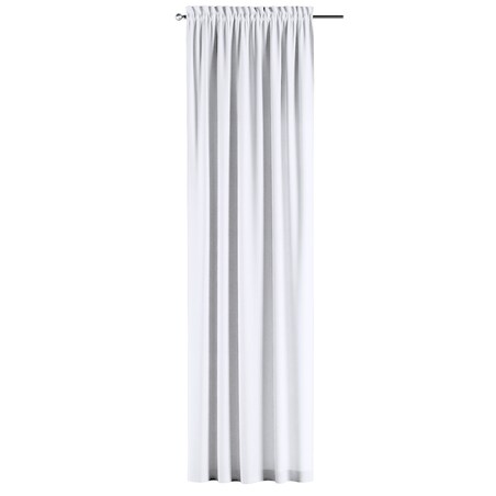 Zasłona na kanale z grzywką 1 szt. 130x260 śnieżnobiały