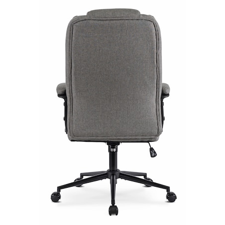 Fotel biurowy obrotowy ergonomiczny do biurka szary PHONIX