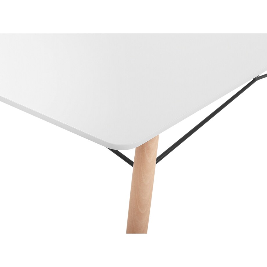 Stół do jadalni 140 x 80 cm biały BIONDI