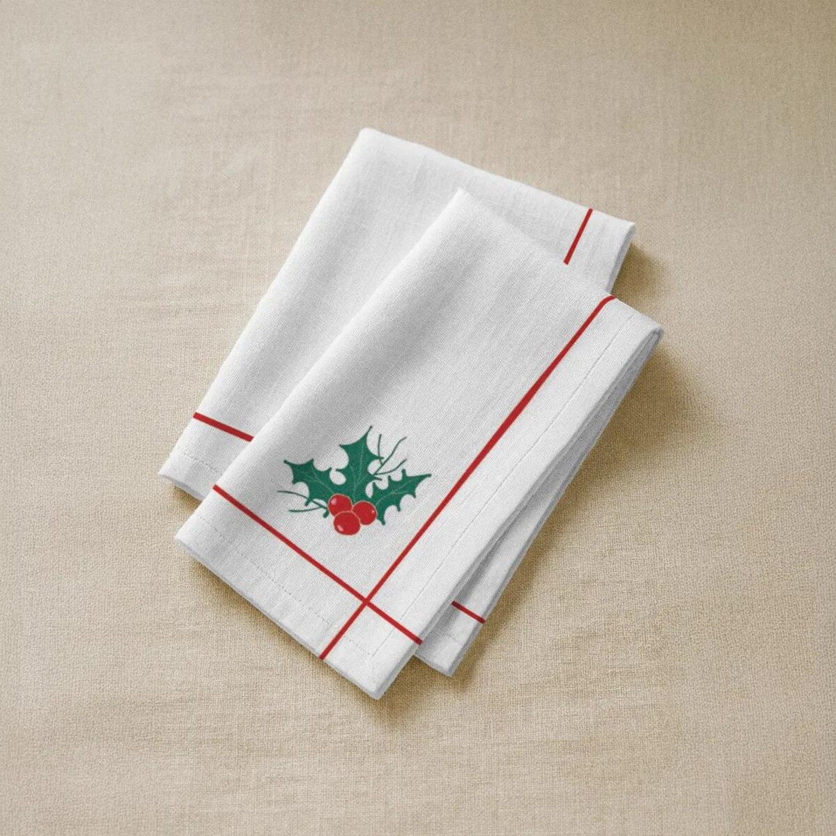 Serwetki świąteczne - drzewko świąteczne ramka (2szt.)