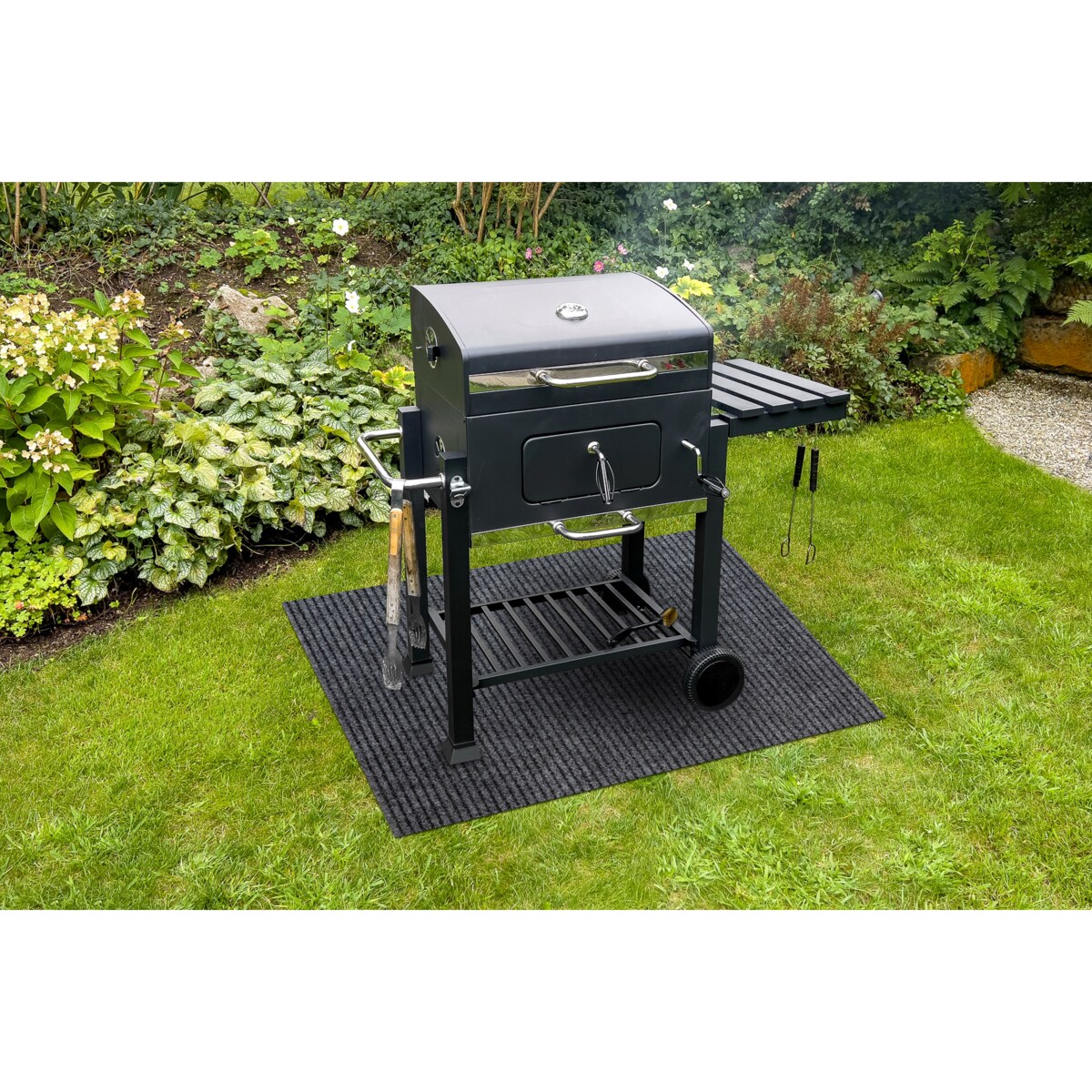 Mata pod grilla GIN 2126 ochronna na taras, 100x120 cm