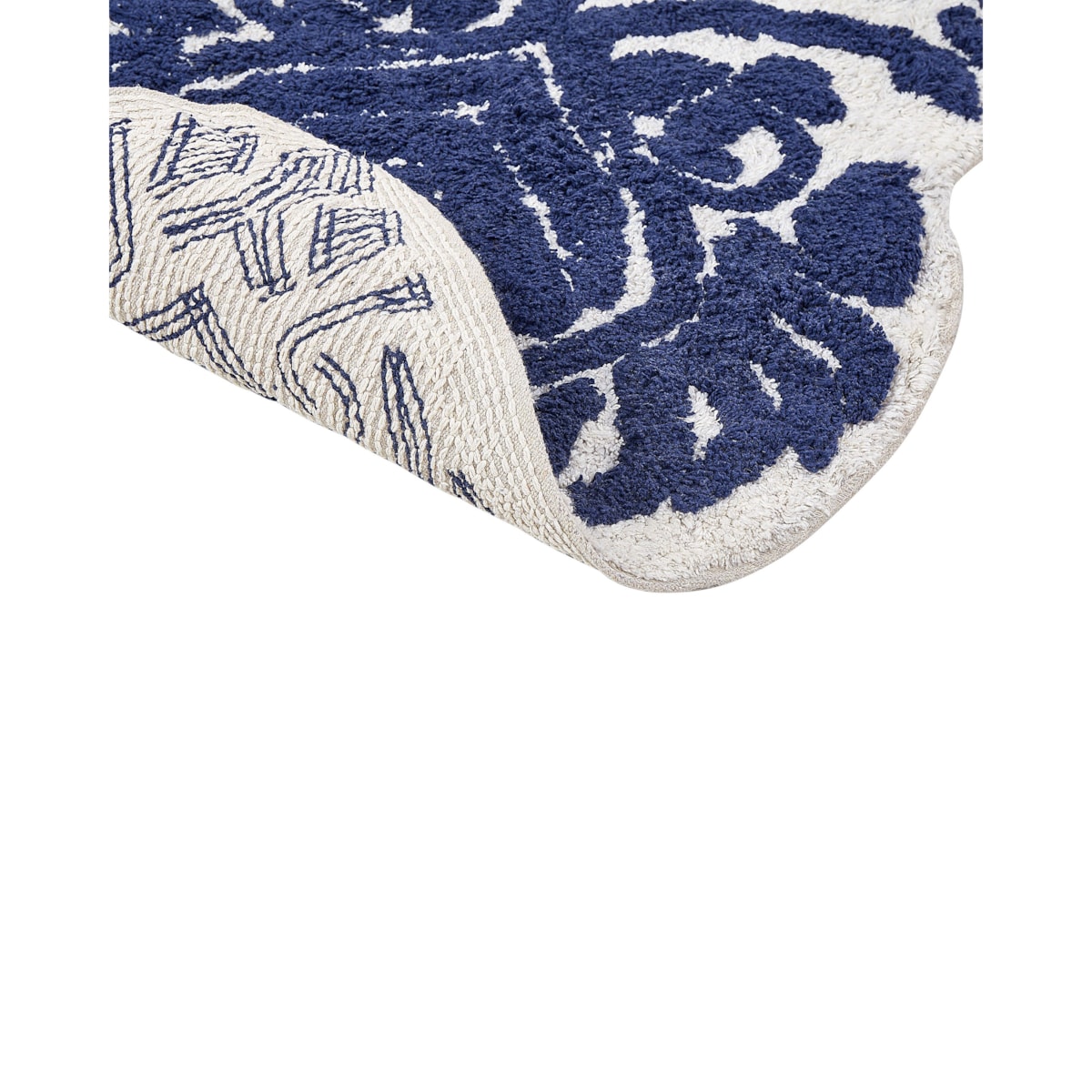 Dywanik łazienkowy bawełniany 150 x 60 cm niebieski CANBAR