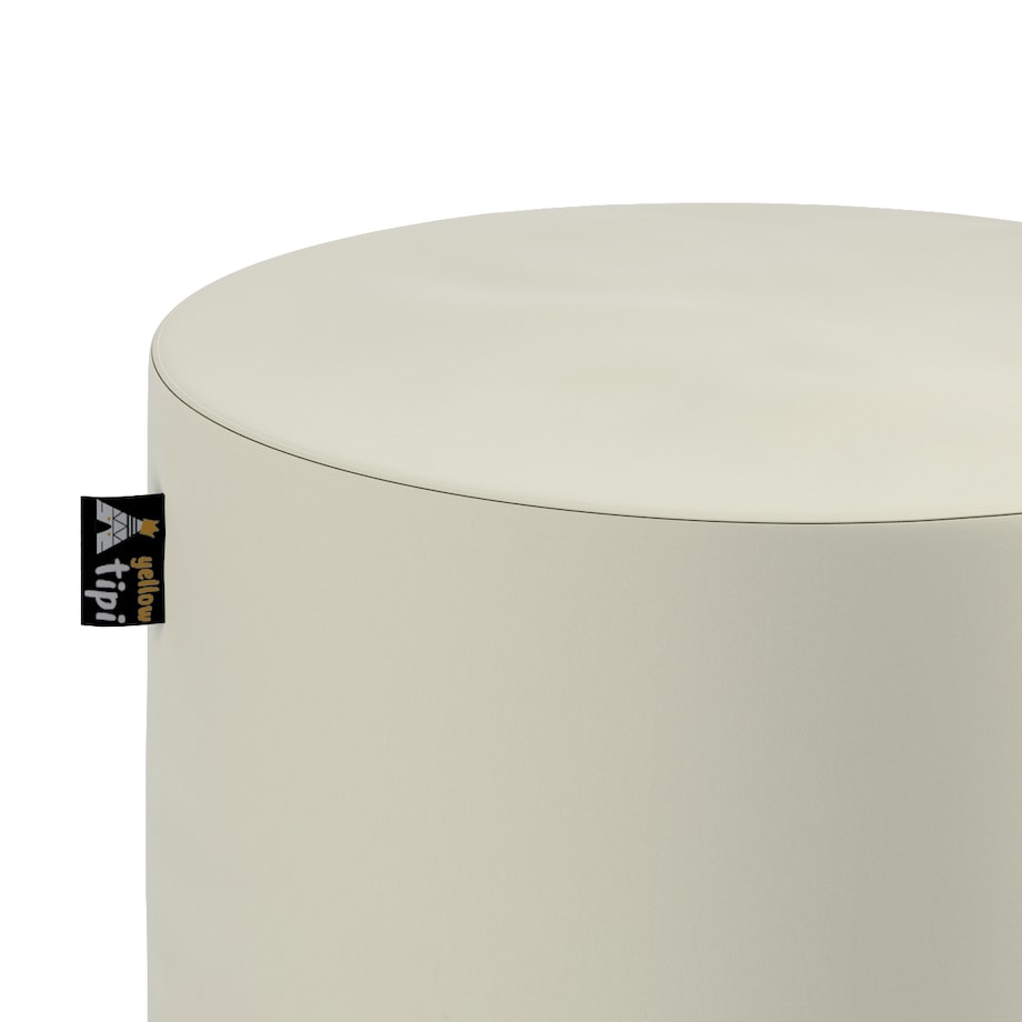 Puf Bobby, śmietankowa biel, ø40, wys. 40 cm, Posh Velvet