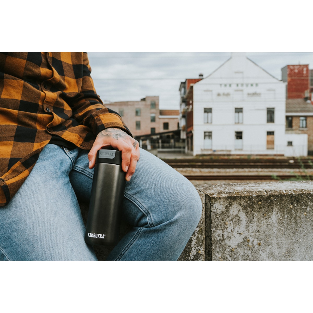 Kubek termiczny grafitowy Olympus, 500 ml, Kambukka