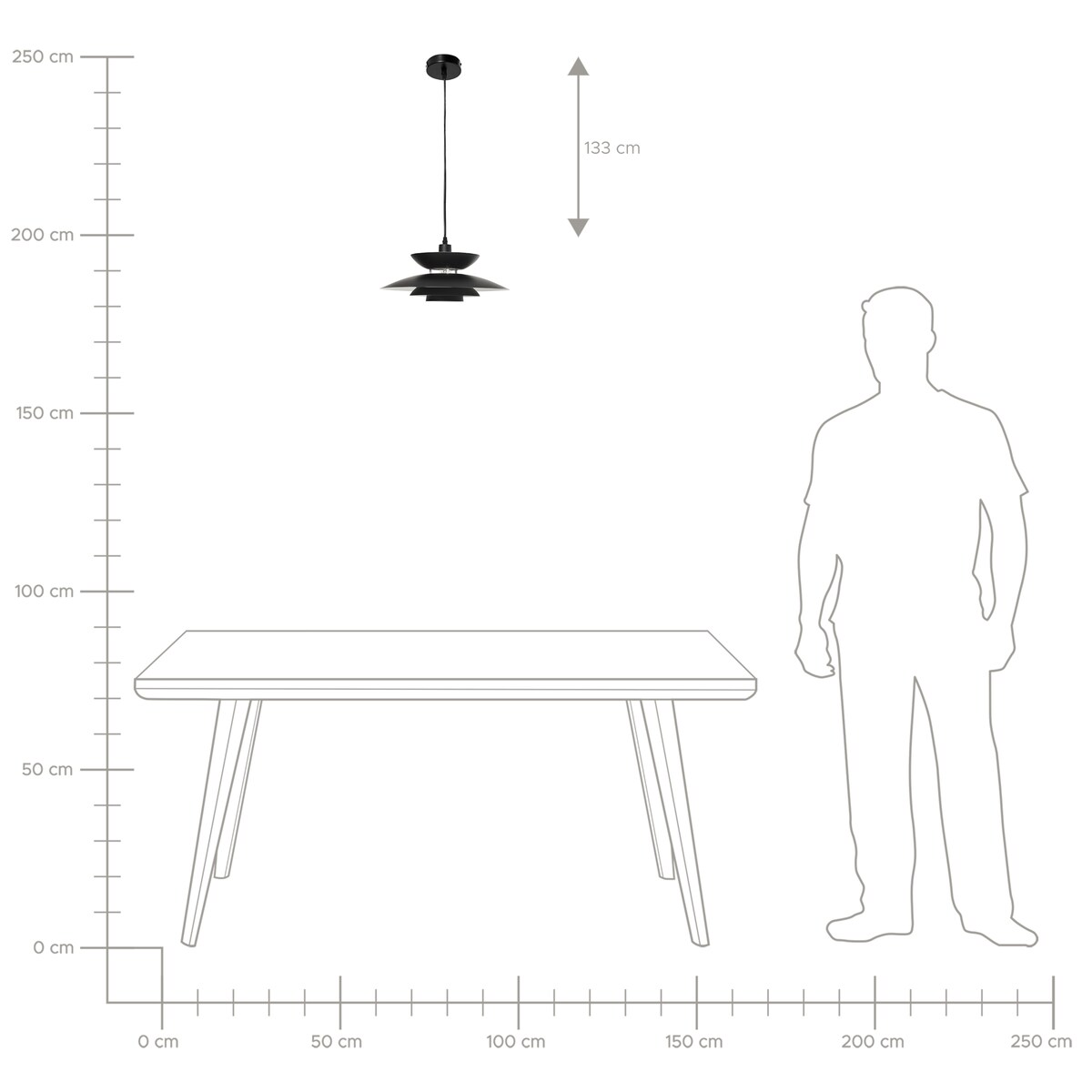 Lampa wisząca JURGA Metal Czarny