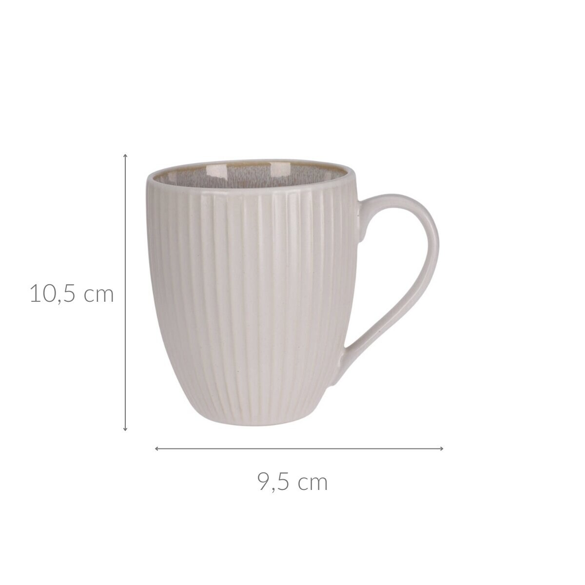 Kubek na kawę herbatę ESSENCE, ceramiczny, 400 ml
