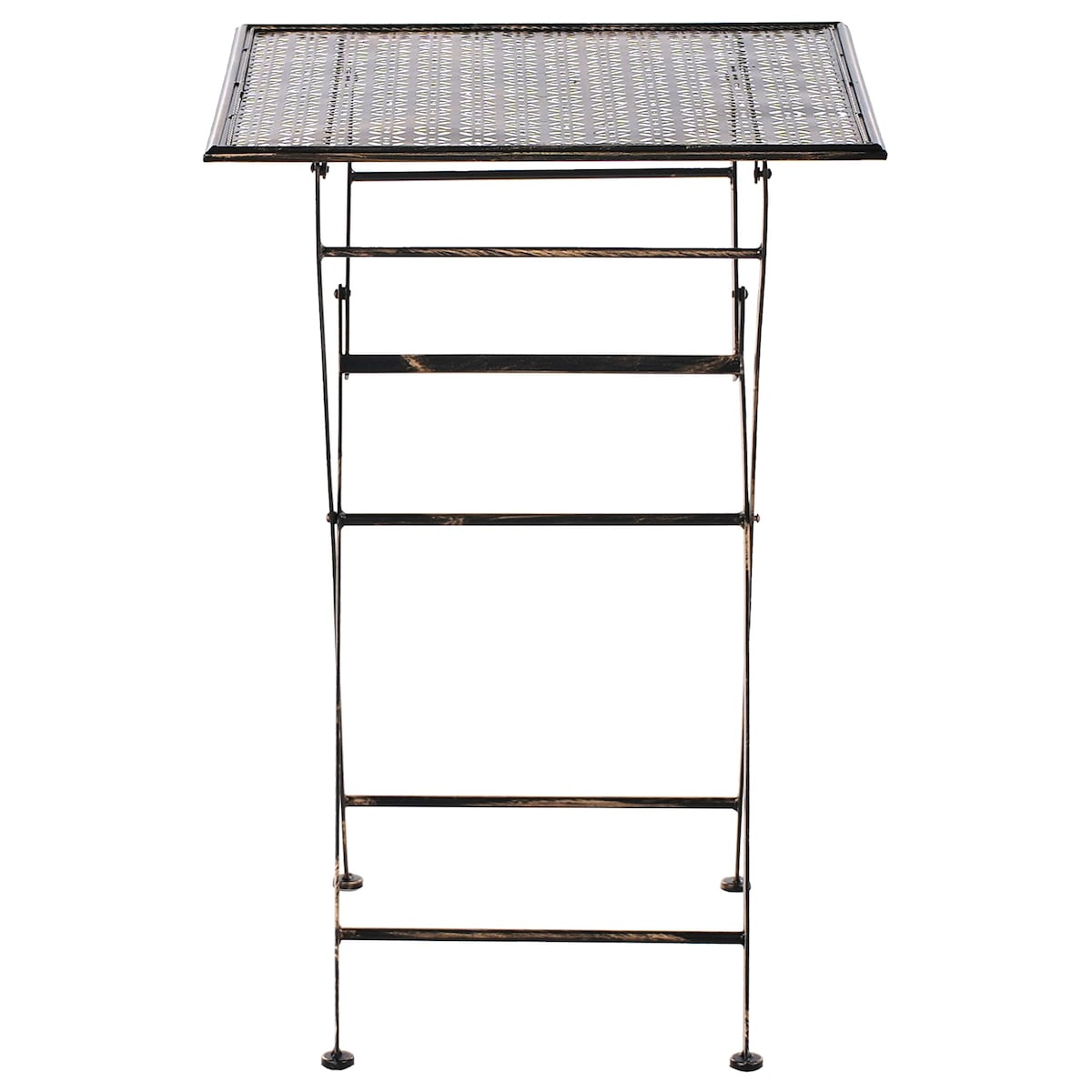 Stolik ogrodowy barowy BORMIO 60 cm 60 cm Metal Czarny