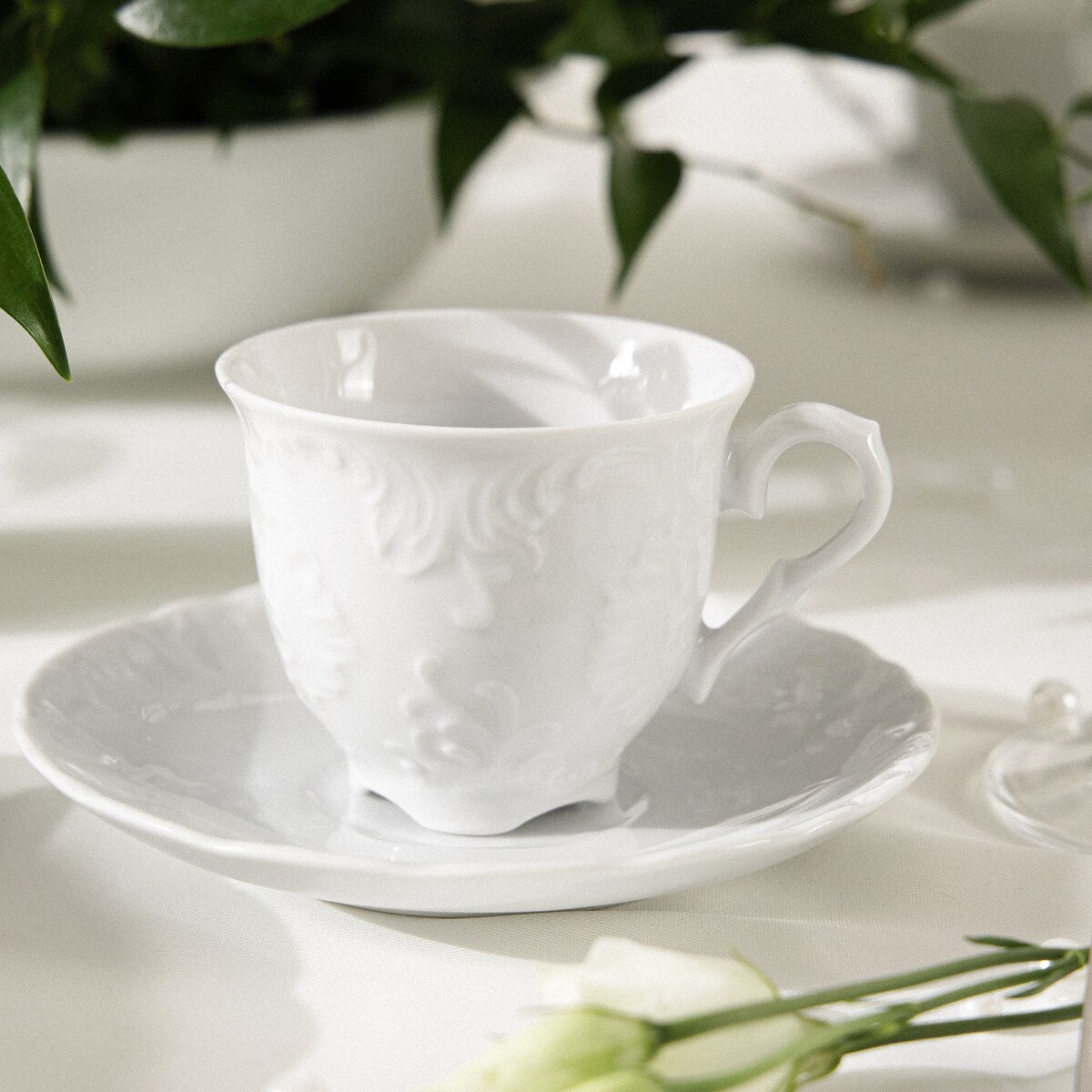 Konsimo ROCOCO MARIA Filiżanka do kawy ze spodkiem 6 szt.