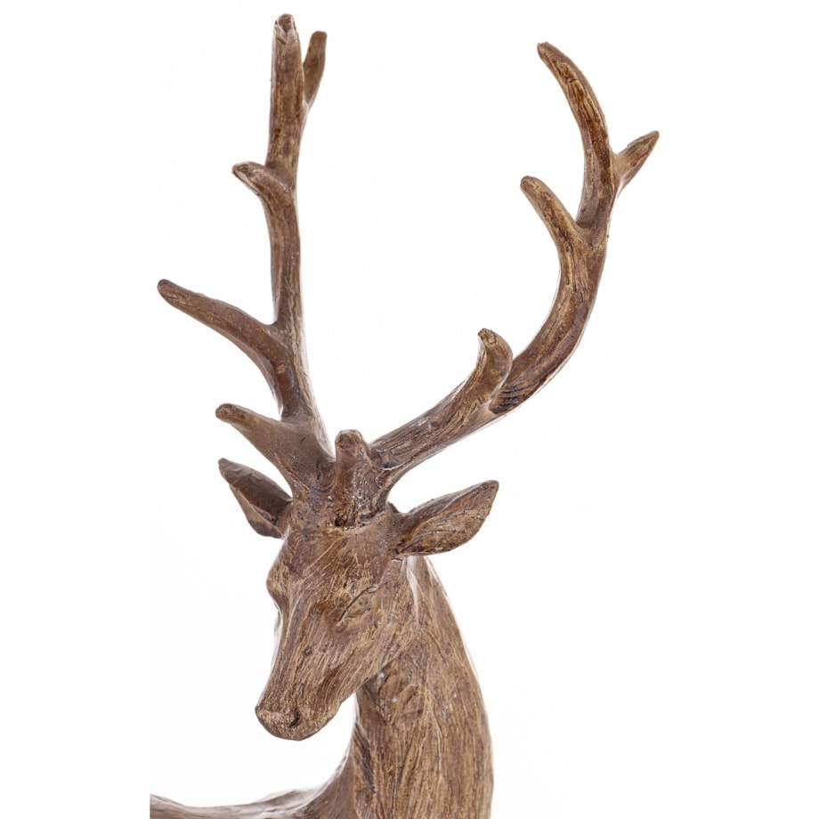 Dekoracja - figurka stojącego jelenia 46x10x28 cm MAGRO