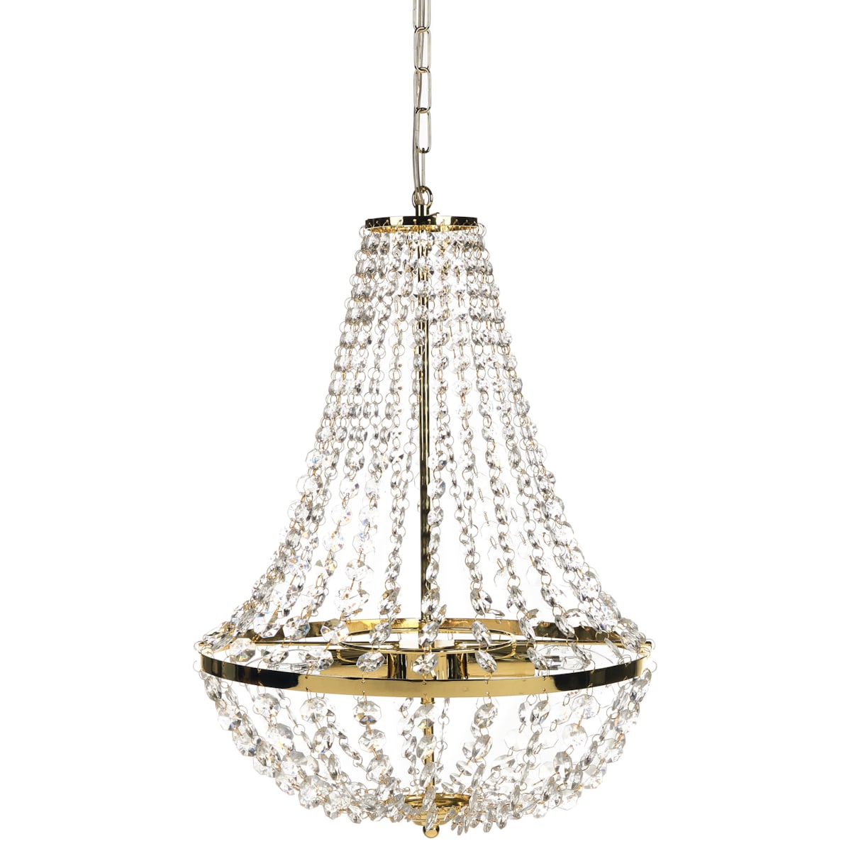 Żyrandol DIAMANTE Metal Złoty