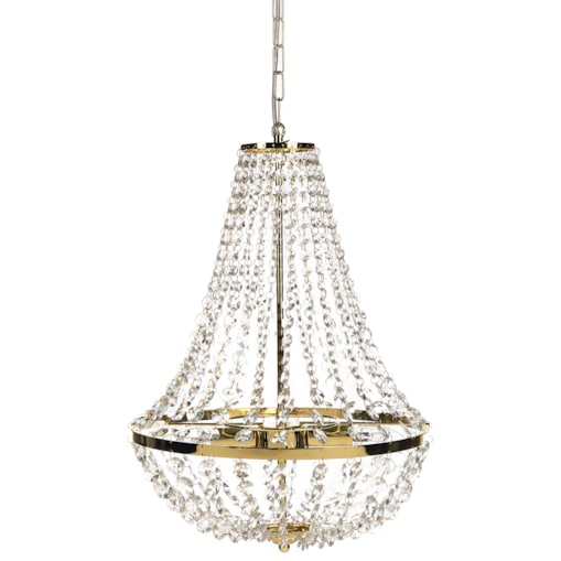 Żyrandol DIAMANTE Metal Złoty