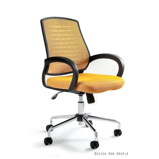Fotel biurowy AWARD żółty