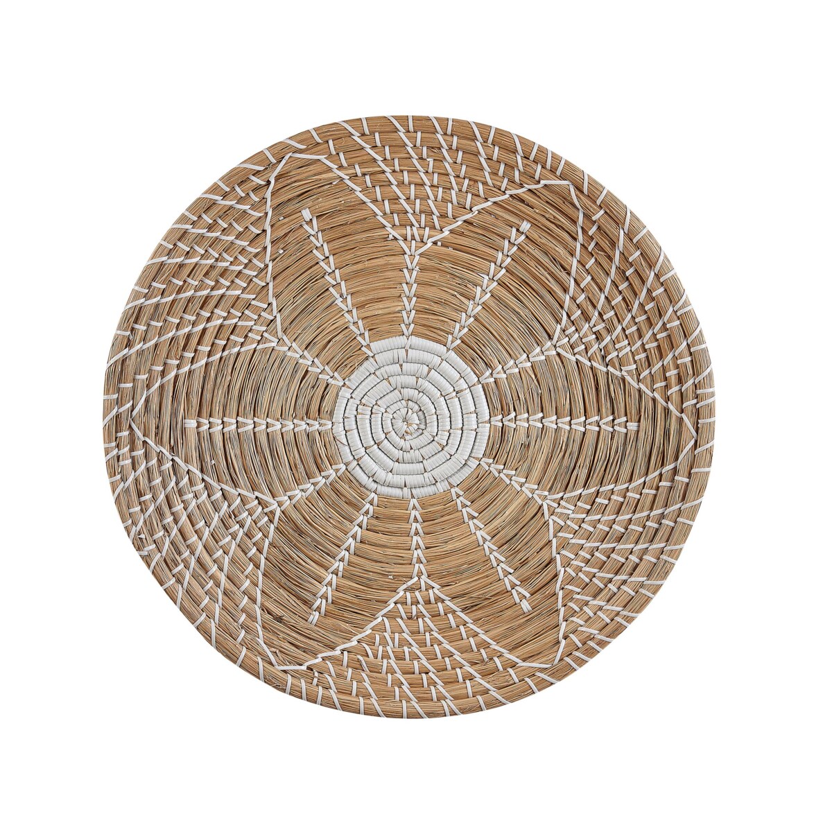 Zestaw 6 dekoracji ściennych z trawy morskiej naturalny PINTANO