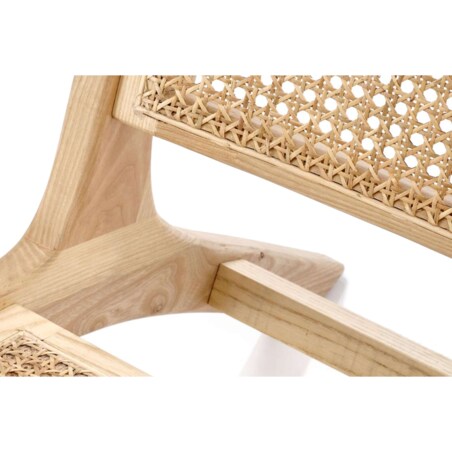 Konsimo CALLIPTE Drewniany fotel ogrodowy w stylu boho