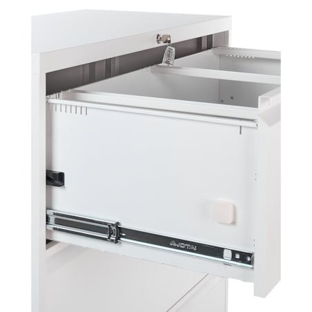 Szafka biurowa metalowa biała HALITE