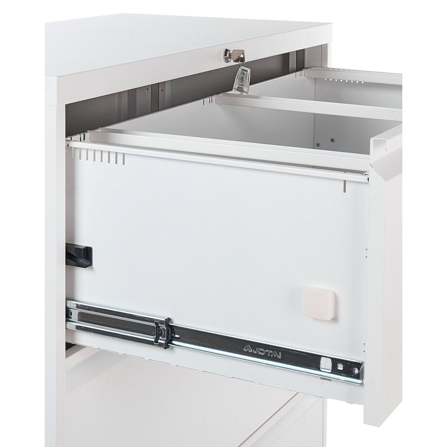 Szafka biurowa metalowa biała HALITE