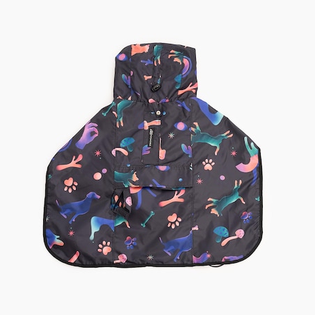 Płaszcz przeciwdeszczowy dla psa Psychodelia - Rozmiar: XL