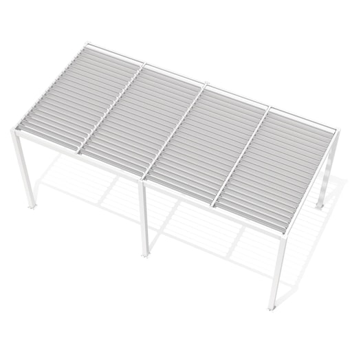 Pergola ogrodowa podwójna Luxe 5.8x4m manualna biała