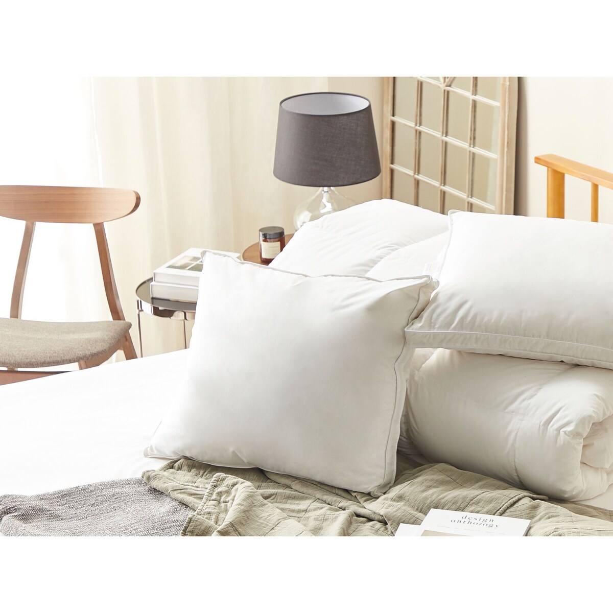 Poduszka z pierza i puchu niska 50 x 60 cm KARIJANG