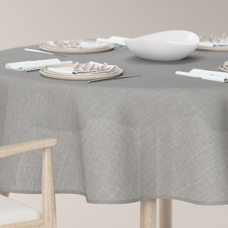 Obrus okrągły 160 x 160 cm szary