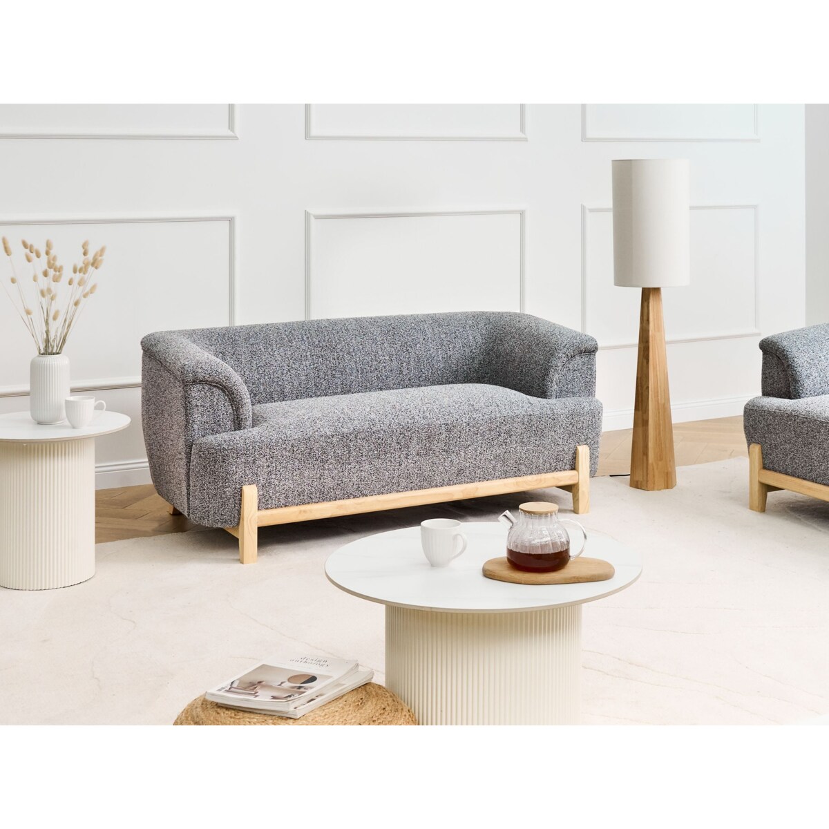 Sofa dla 2 osób ALNOR Ciemnoszary